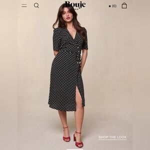 rouge floral Gabin dress